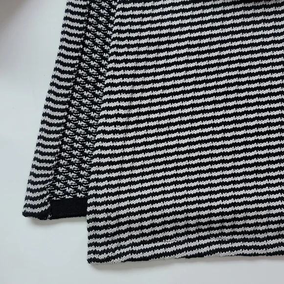 Cabi Fergie Chunky Split Hem Cowl Neck Wrap Sweater In Black White/Size M. - Picture 10 of 10